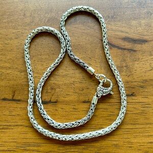 Sterling silver necklace with scorpion lobster clasp